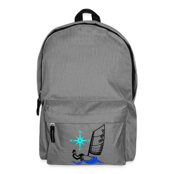 Optimist Opti Sailboat Sailing Kids Regatta - Backpack - elephant grey - Front