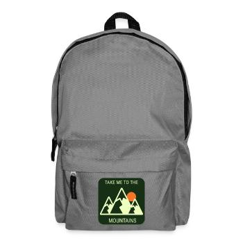 Take Me To The Mountains - Plain Version - Backpack - elephant grey - Front