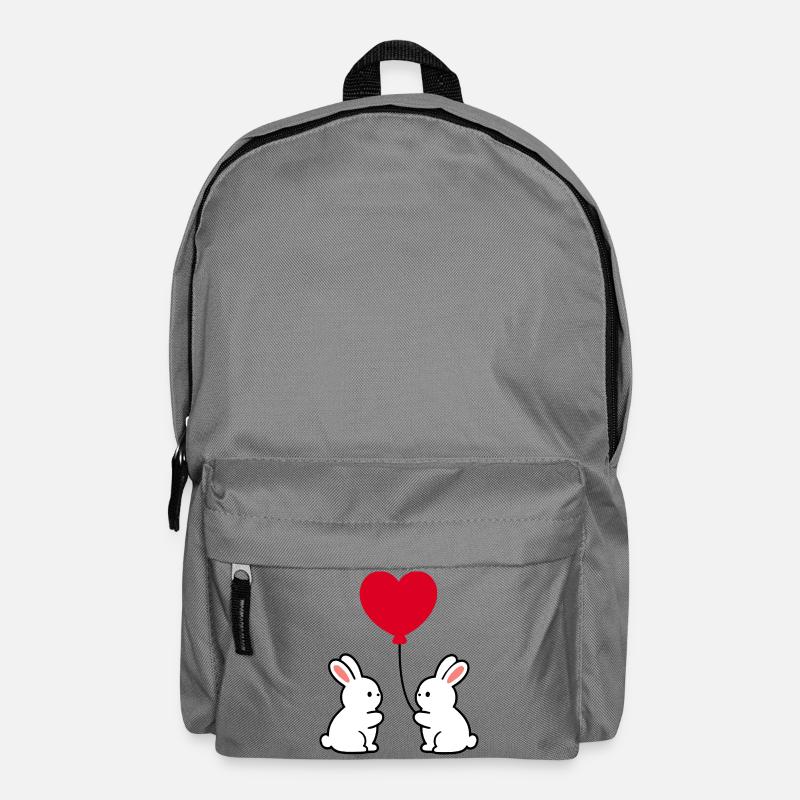 Valentinstag Rotes Herz, Valentinstag - Rucksack - Mittelgrau