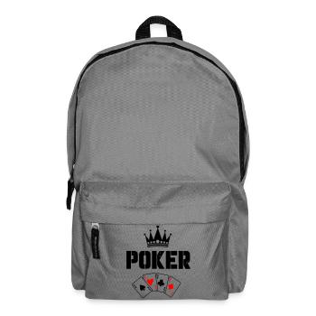 Poker Karten - Rucksack - Mittelgrau - Vorne