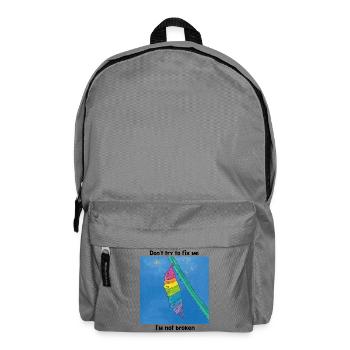 Gut so, wie ich bin!  - Rucksack - Mittelgrau - Vorne