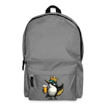 Kolibri Vogel Bier König - Rucksack - Mittelgrau - Vorne