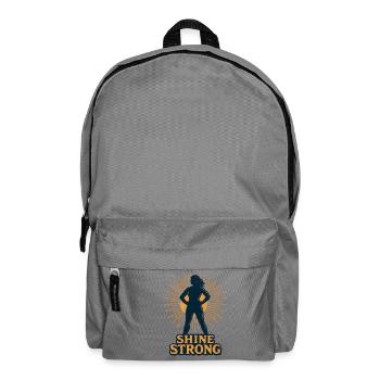 Shine Strong Silhouette Sonnenstrahlen - Rucksack - Mittelgrau - Vorne