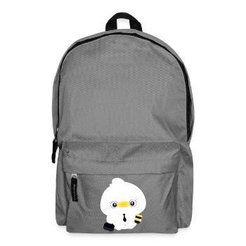 Duck in Tie Office Cutie - Backpack - elephant grey - Front