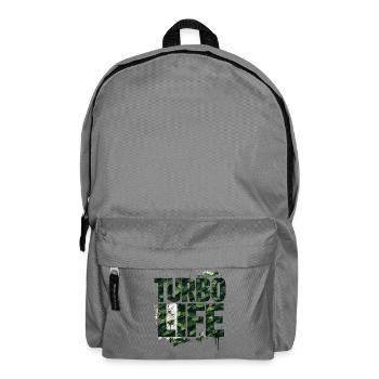 Turbo Life Camouflage Lettering Army Style - Backpack - elephant grey - Front