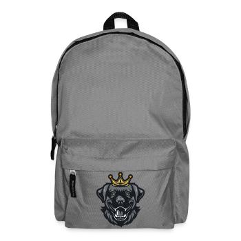 Labrador Dog Crown - Backpack - elephant grey - Front