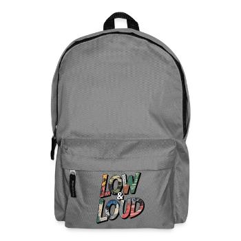 Tuning Spruch Low and Loud Camo Design - Backpack - elephant grey - Front