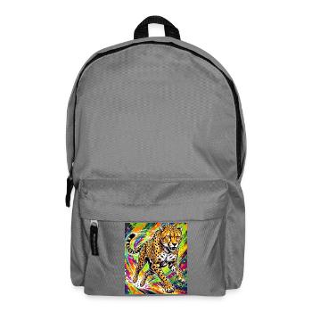 cheetah - Backpack - elephant grey - Front