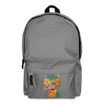 Lifes a Beach, Be Capy! Capybara - Backpack - elephant grey - Front