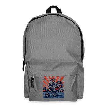 Été de football mascotte d’Allez France - Sac à dos - gris éléphant - Devant