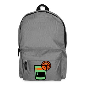 Cocktail Glass Logo - Backpack - elephant grey - Front