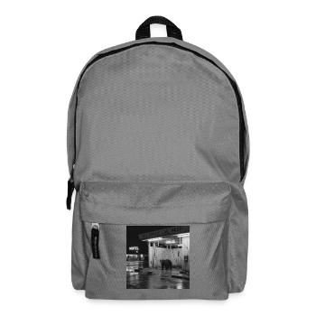 Animal de l’Endroit Oublié Noir et Blanc Rétro Lavage de Voitures - Sac à dos - gris éléphant - Devant