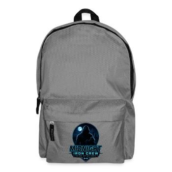 Midnight Iron Crew Gains After Dark Gym Training - Backpack - elephant grey - Front