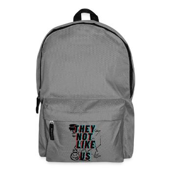They Not Like Us Street Typography - Backpack - elephant grey - Front
