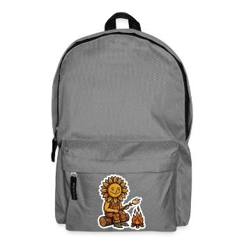 Sonnenblume Lagerfeuer Marshmallow - Rucksack - Mittelgrau - Vorne
