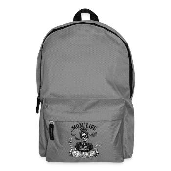 Mom Life Chaos Coordinator Vintage Skull Gothic - Rucksack - Mittelgrau - Vorne