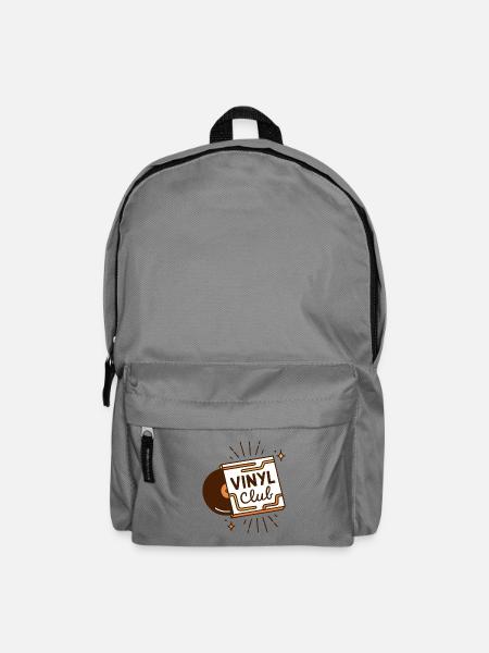 Vinyl club analog music aesthetic - Backpack - elephant grey