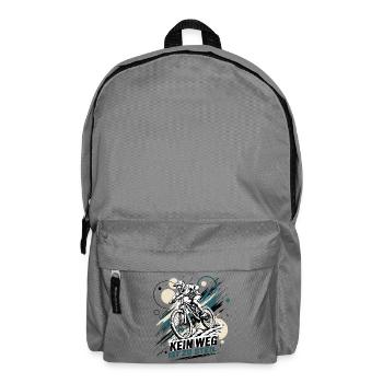 Kein Weg Ist Zu Steil - Rucksack - Mittelgrau - Vorne