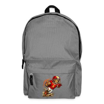 Cute Capybara Playing American Football - Backpack - elephant grey - Front