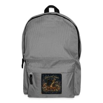 Lost in the Cosmos Vintage Poster Starry Sky - Backpack - elephant grey - Front