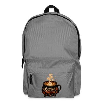 Coffee Witch Cauldron T-Shirt Coffee Ghost - Backpack - elephant grey - Front