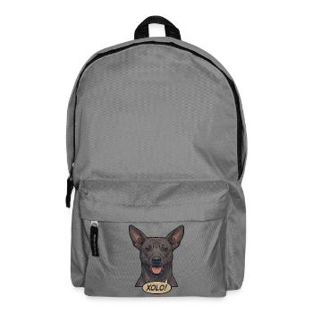 Xoloitzcuintli Dog Retro Vintage Comic Design - Backpack - elephant grey - Front