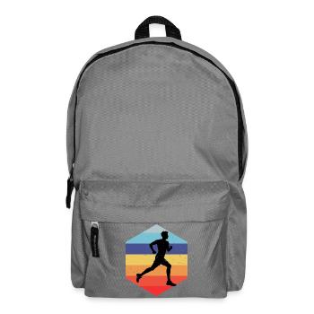 Geschenkidee für einen Running mit Running - Rucksack - Mittelgrau - Vorne