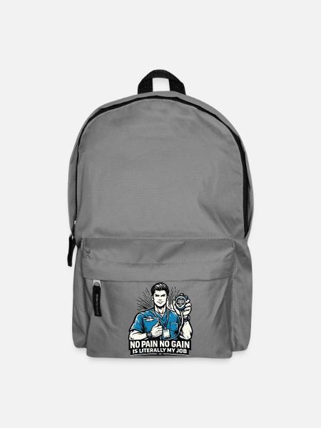 No Pain No Gain Ist Mein Job PT Design - Rucksack - Mittelgrau
