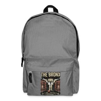 Bronx Basketball Streetwear New York City  - Rucksack - Mittelgrau - Vorne
