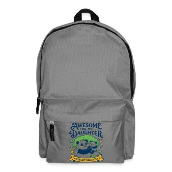 Awesome Like My Daughter Family Slogan - Rucksack - Mittelgrau - Vorne