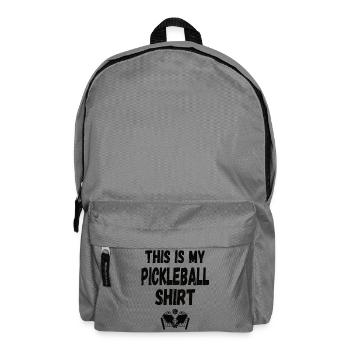 Pickleball Spielerin Spieler - Rucksack - Mittelgrau - Vorne