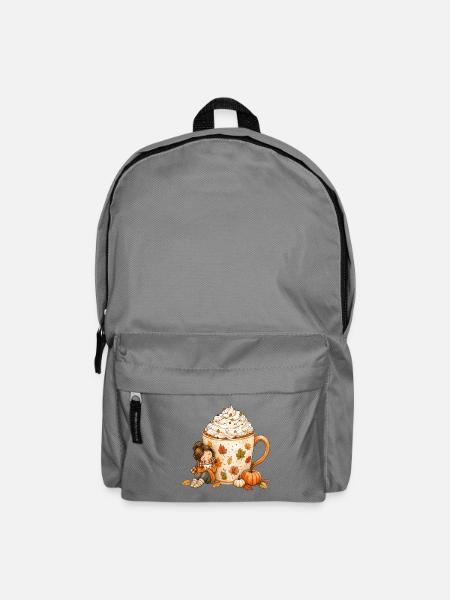 Gemütlicher Herbst Kaffee Zauber - Rucksack - Mittelgrau