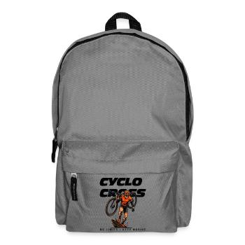 Cyclocross No Limits - Keep Moving Fahrrad T-Shirt - Rucksack - Mittelgrau - Vorne