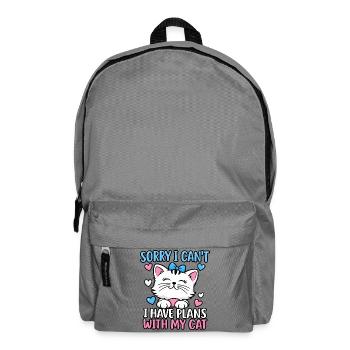 Katzenliebhaber Katzenmama Haustiereltern Kätzchenkunst - Rucksack - Mittelgrau - Vorne