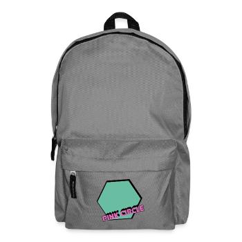 Vintage Hexagon with Text - Backpack - elephant grey - Front