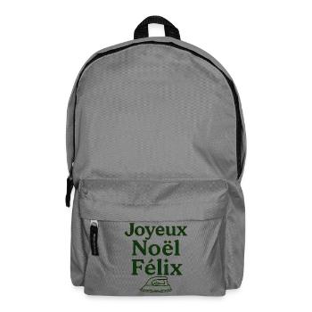Frohe Weihnachten Felix - Rucksack - Mittelgrau - Vorne