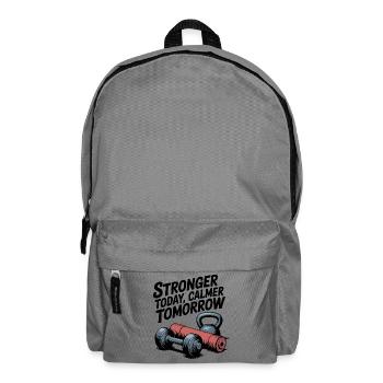 Stronger Today, Calmer Tomorrow – Fit & Zen - Backpack - elephant grey - Front