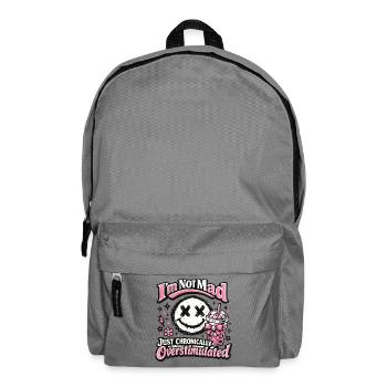 Not crazy chronically overstimulated - Backpack - elephant grey - Front