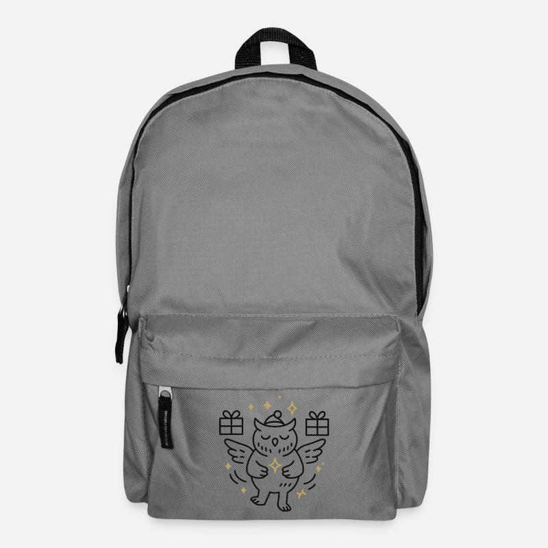 Magische Eulenfreude mit Sternen - Rucksack - Mittelgrau