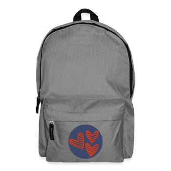 HERZ. HERZ. VALENTINSTAG. LIEBE. LIEBE. PAAR. - Rucksack - Mittelgrau - Vorne