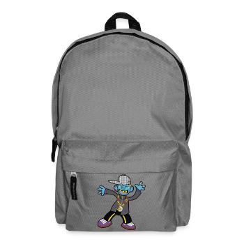 Lustiger Junge - Rucksack - Mittelgrau - Vorne