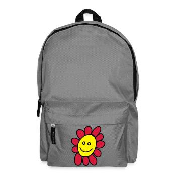 Ich bin eine Blume - Rucksack - Mittelgrau - Vorne