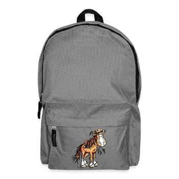 Westernpferd on Tour - Rucksack - Mittelgrau - Vorne