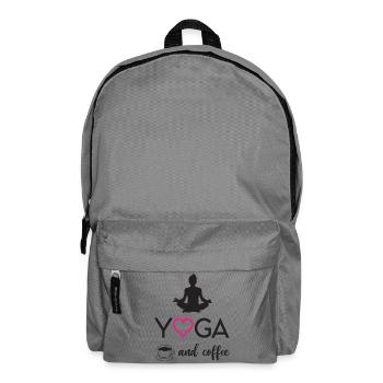 Yoga et café - Sac à dos - gris éléphant - Devant