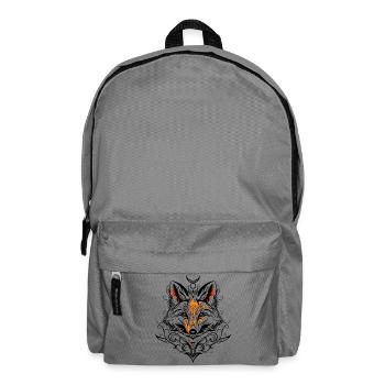 Tribal renard symbole tatouage animal des bois - Sac à dos - gris éléphant - Devant
