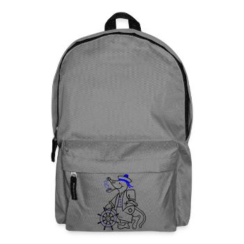 Sailor, maritime - Backpack - elephant grey - Front