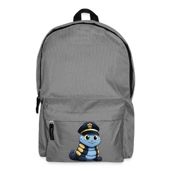 Chenille de police - Sac à dos - gris éléphant - Devant
