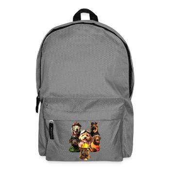 Freunde für alle Felle - Rucksack - Mittelgrau - Vorne