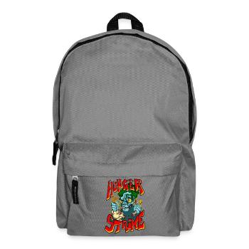 Hunger Strike, monster diet horror art tees - Backpack - elephant grey - Front