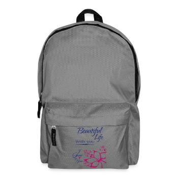 I love you Valentine Herz - Rucksack - Mittelgrau - Vorne